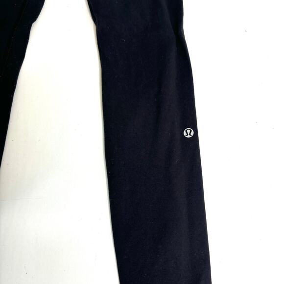Lululemon Groove Skinny Reversible Black Quilted Waistband Leggings 2 - Picture 3 of 11